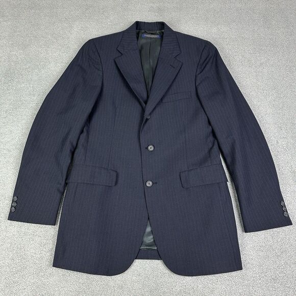 Brooks Brothers Other - Vintage Brooks Brothers Blazer Men 39L Navy Pinstripe Brooksgate Sport Coat USA